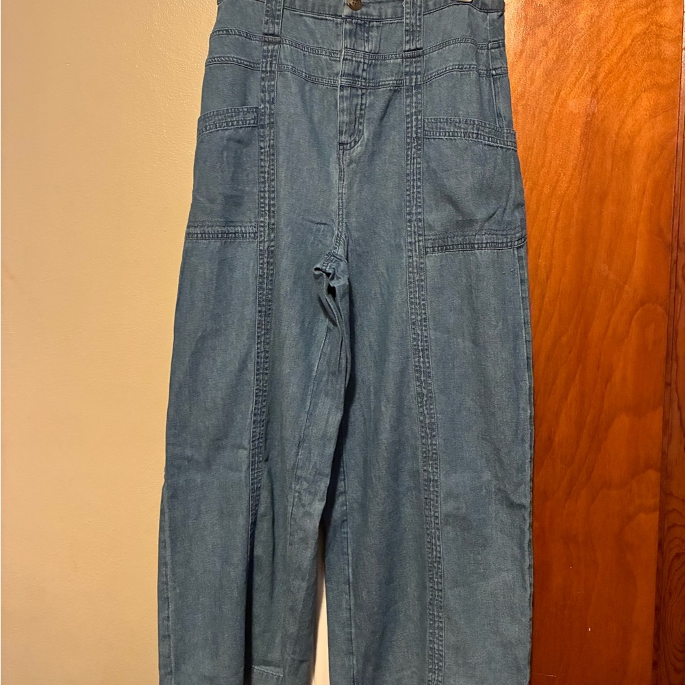 American Eagle High-Waisted Wide Leg Denim Pants